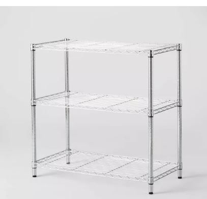 Photo 1 of 3 Tier Wide Wire Shelving - Brightroom™--instructions not included 
