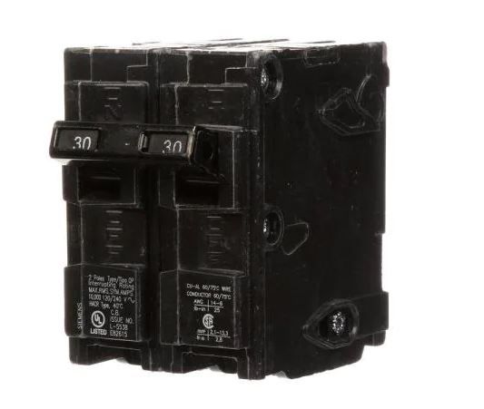 Photo 1 of 30 Amp Double-Pole Type QP Circuit Breaker
