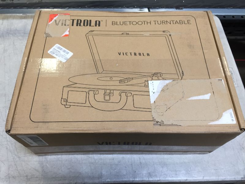 Photo 1 of Victrola Vintage 3-Speed Bluetooth Portable Suitcase Record Player with Built-in Speakers  (VSC-550BT-GPR), 1SFA