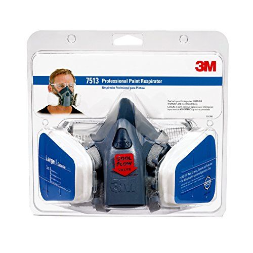 Photo 1 of 3M Professional Paint Respirator Large, Blue
