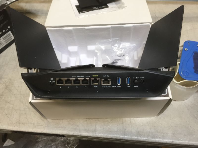 Photo 2 of NETGEAR Nighthawk 12-Stream AX12 Wifi 6 Router (RAX120) – AX6000 Wireless Speed (Up to 6 Gbps) | 3,500 sq. ft. Coverage
