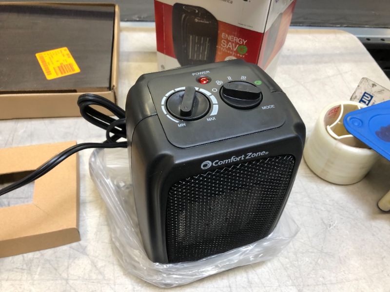 Photo 1 of Energy Save 1500-Watt Electric Ceramic Space Heater with Adjustable Thermostat
