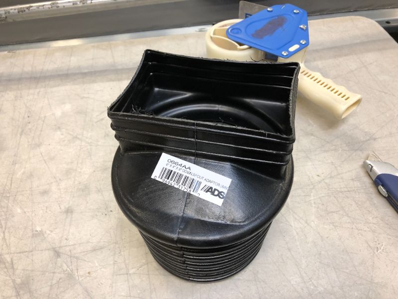 Photo 1 of 6 in. x 4 in. x 6 in. Polyethylene Downspout Adapter
