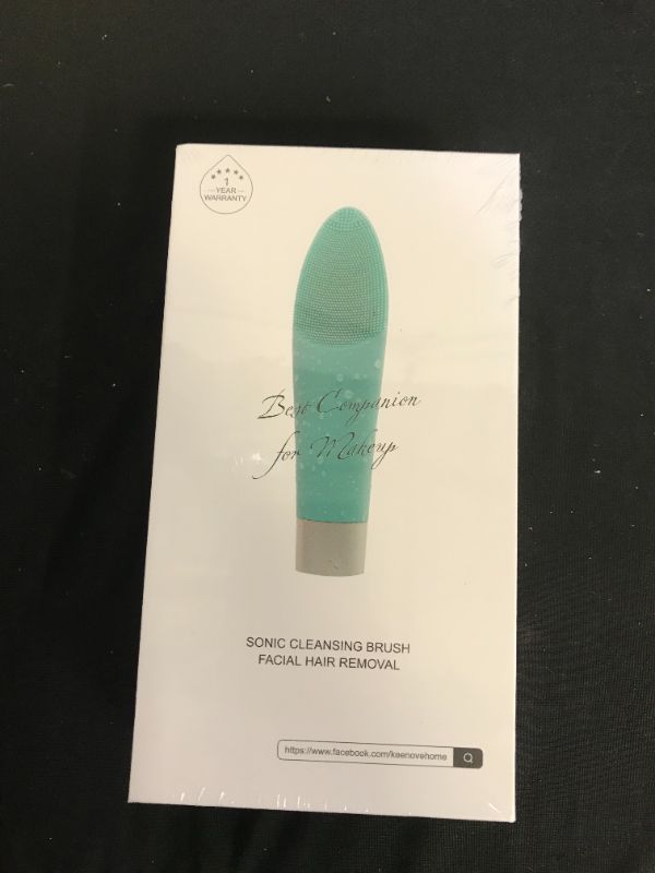 Photo 1 of 3 in 1 Facial Hair Removal for Women with Face Cleansing Brush and Skin Lift Massager Face Skin Care Tool Multifunctional Silicone Sonic Rechargeable Waterproof Keenove (Green)(factory sealed)
