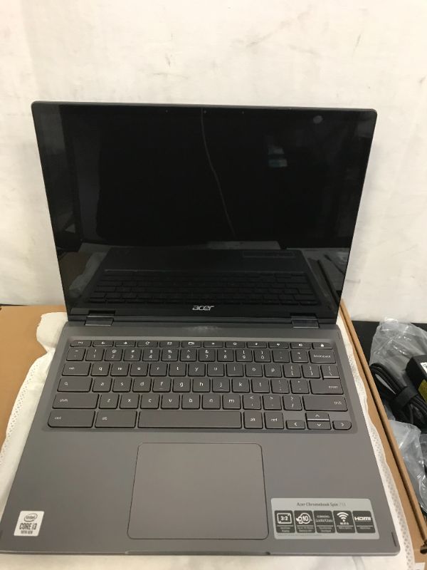 Photo 11 of (Brand new open for photos)Acer Chromebook Spin 713: Intel Core i3-10110U, 4GB DDR4, 64GB eMMC, 13.5" 2K VertiView Touchscreen, Backlit Keyboard, Google Chrome OS (S/N:NXHTZAA00110207F657600)
