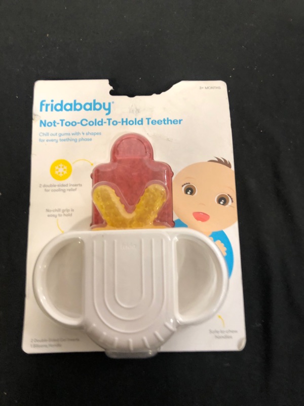 Photo 2 of Not-Too-Cold-to-Hold BPA-Free Silicone Teether for Babies by Frida Baby