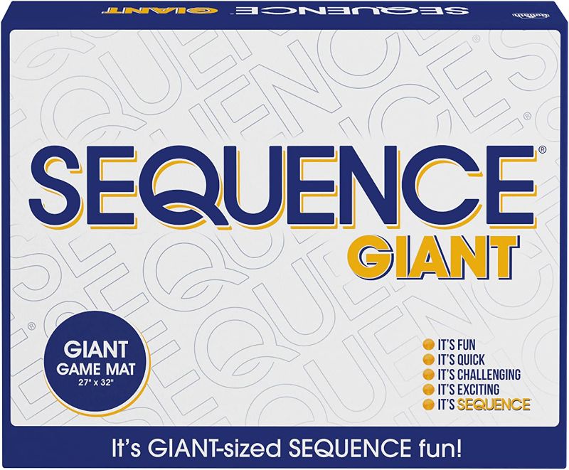 Photo 1 of Jax Giant (aka Jumbo) SEQUENCE Game - Box Edition with Cushioned Mat, Cards and Chips, Package Colors May Vary , Blue
