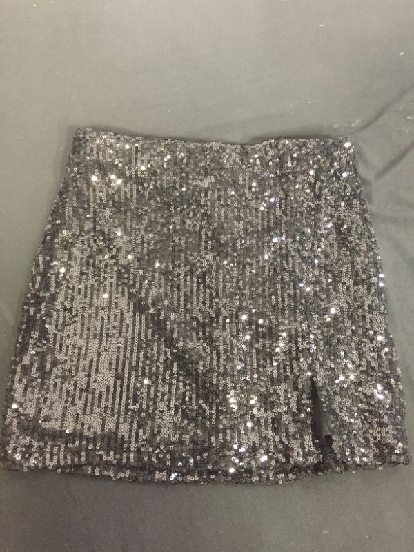 Photo 4 of Girls' Sequin Notch-Front Skirt - art class™ Small 6/6x
