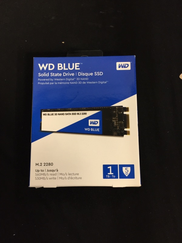 Photo 2 of Western Digital 1TB WD Blue 3D NAND Internal PC SSD - SATA III 6 Gb/s, M.2 2280, Up to 560 MB/s - WDS100T2B0B