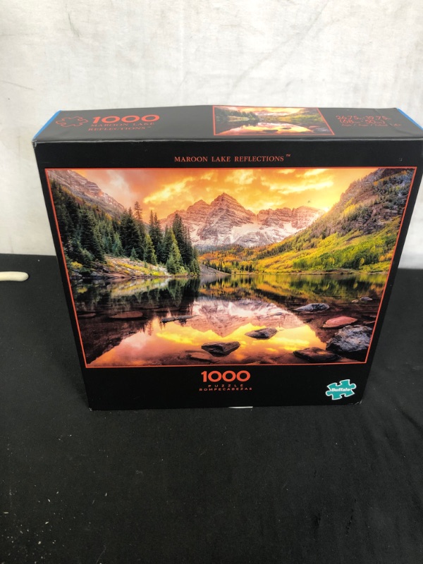 Photo 2 of Buffalo Games - Maroon Lake Reflection - 1000 Piece Jigsaw Puzzle