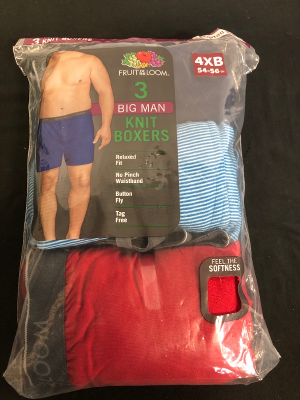 Photo 2 of Fruit of the Loom Men's Big and Tall Tag-Free Underwear & Undershirts, SIZE 4XB