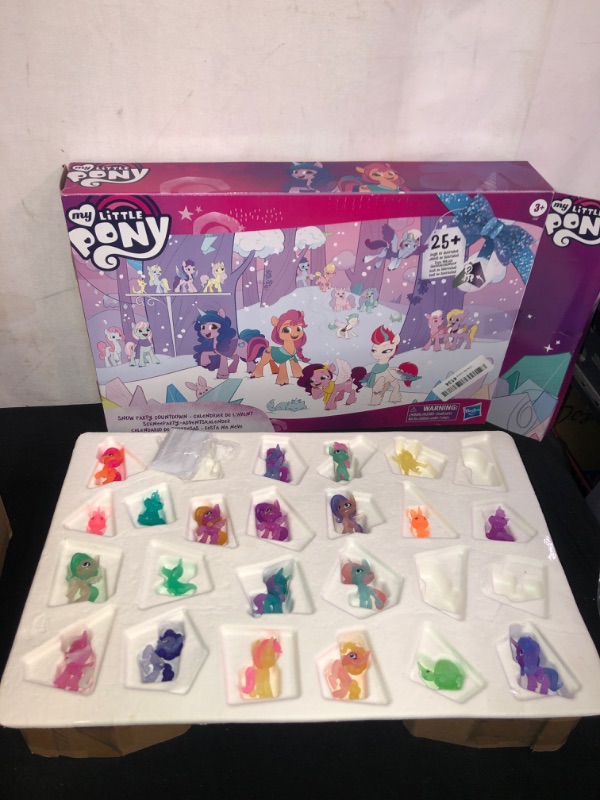 Photo 2 of My Little Pony: A New Generation Movie Snow Party Countdown Advent Calendar Toy for Kids - 25 Surprise Pieces, Including 16 Pony Figures