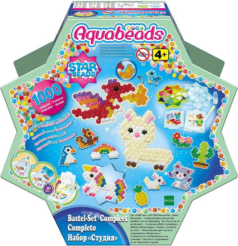 Photo 1 of Aquabeads Star Bead Studio Complete Arts & Crafts Bead Kit for Children - Over 1,000 Beads, Including Star Beads and Double Sided Bead Pen Tool