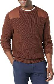 Photo 1 of Goodthreads Men's Soft Cotton Military Sweater, SIZE XXL