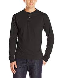 Photo 1 of Hanes Men's Beefy Long Sleeve Henley Shirt, SIZE XL