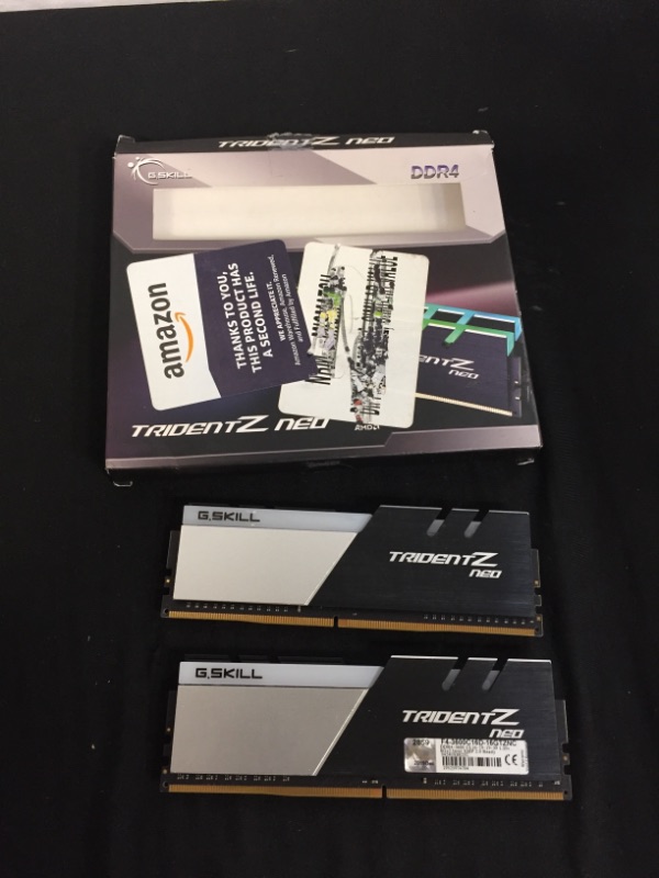 Photo 2 of G.Skill Trident Z NEO Series 16GB (2 x 8GB) 288-Pin SDRAM (PC4-28800) DDR4 3600 CL16-19-19-39 1.35V Dual Channel Desktop Memory Model F4-3600C16D-16GTZNC