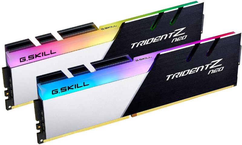 Photo 1 of G.Skill Trident Z NEO Series 16GB (2 x 8GB) 288-Pin SDRAM (PC4-28800) DDR4 3600 CL16-19-19-39 1.35V Dual Channel Desktop Memory Model F4-3600C16D-16GTZNC