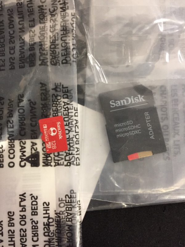 Photo 3 of SanDisk Ultra 128GB microSDXC UHS-I Card with Adapter, Black, Standard Packaging (SDSQUNC-128G-GN6MA)
SanDisk 128GB microSDXC Card, Licensed for Nintendo Switch - SDSQXAO-128G-GNCZN


