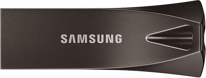 Photo 1 of Samsung BAR Plus 128GB - 300MB/s USB 3.1 Flash Drive Titan Gray (MUF-128BE4/AM), OUT OF BOX