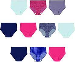 Photo 1 of Hanes Women's Cool Comfort Microfiber Brief Underwear, 10-Pack, SIZE 7