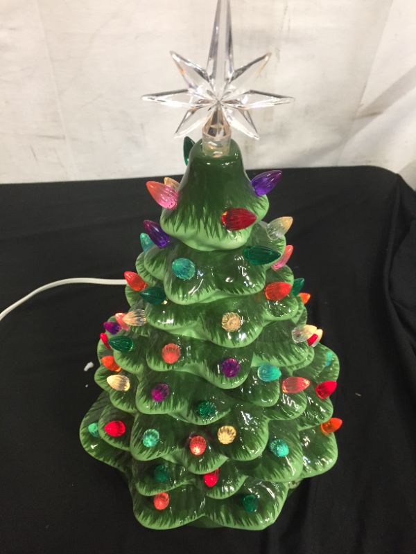 Photo 3 of 15in Ceramic Tabletop Christmas Tree