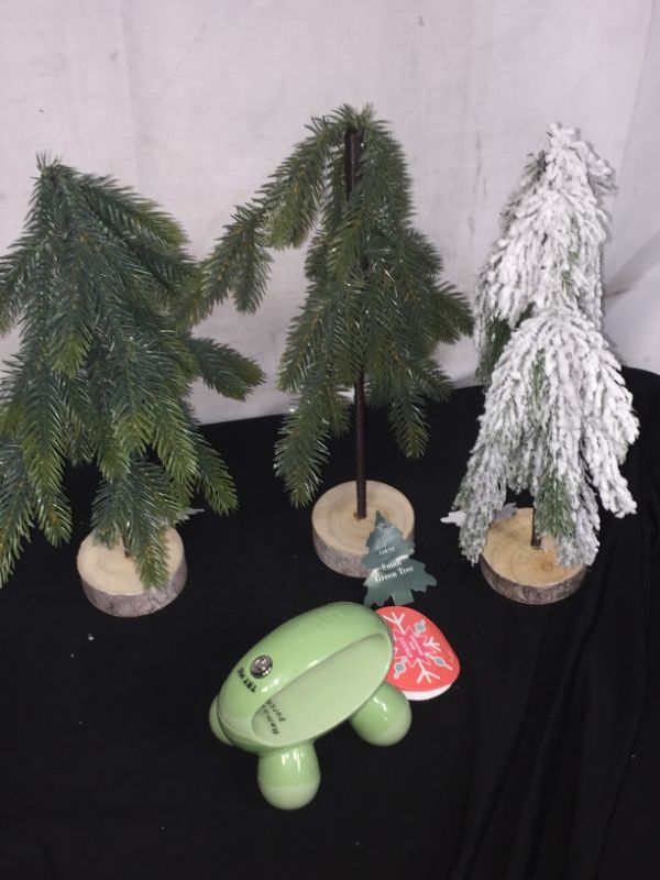 Photo 1 of 12 INCH FAKE DECORATIVE TREES AND HANDHELD MASSAGER