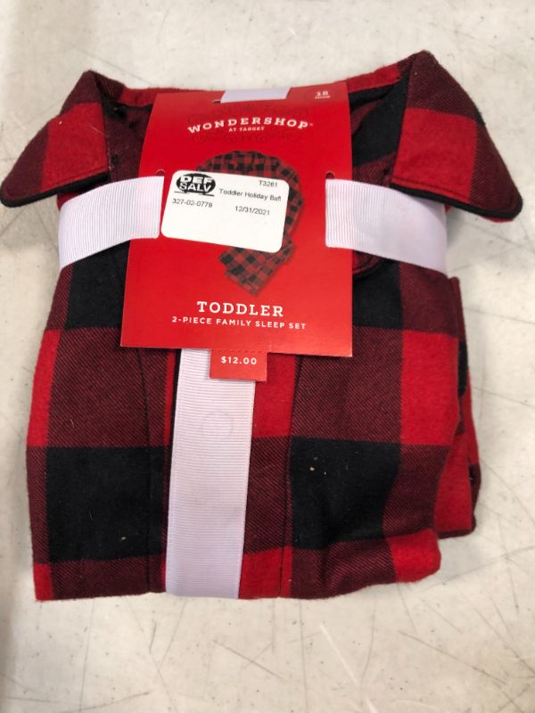 Photo 2 of TODDLER TWO PIECE FAMILY SLEEP SET SIZE 18 MONTHS BUFFALLO PLAID