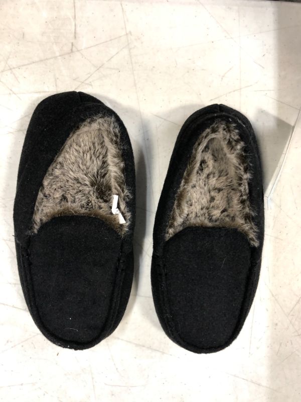 Photo 2 of Boys' Carmelo Moccasin Slippers - Cat & Jack™ SIZE SMALL CHARCOAL GREY
