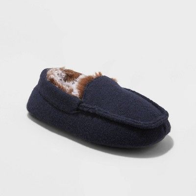 Photo 1 of Toddler Boys' Franco Moccasin Slippers - Cat & Jack™ SIZE MEDIUM
