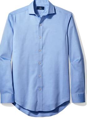 Photo 1 of Buttoned Down Men's Slim Fit Cutaway-Collar Solid Pinpoint Dress Shirt, Supima Cotton SIZE 15" NECK 33"SLEEVE 
