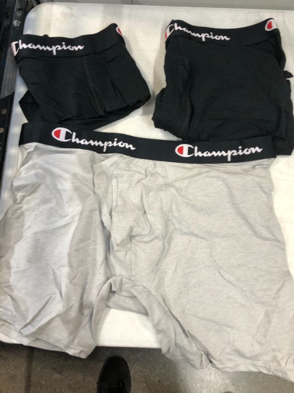 Photo 2 of Champion Men's Everyday Cotton Stretch Boxer Briefs 3-Pack 2XL
