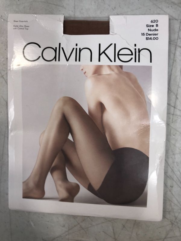 Photo 2 of Calvin Klein Matte Ultra Sheer Pantyhose with Control Top 620 NUDE SIZE B (MEDIUM)
