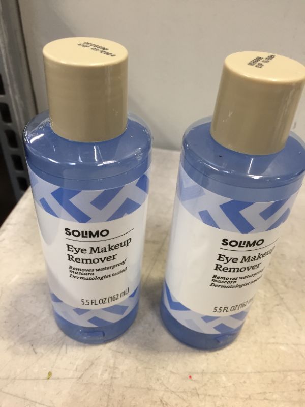 Photo 2 of 2 bottles of Solimo Eye Makeup Remover, Removes Waterproof Mascara 5.5 Fluid Ounce
