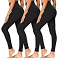 Photo 1 of High Waisted Leggings for Women - Soft Athletic Tummy Control Pants for Running Cycling Yoga  3pcs Size XL