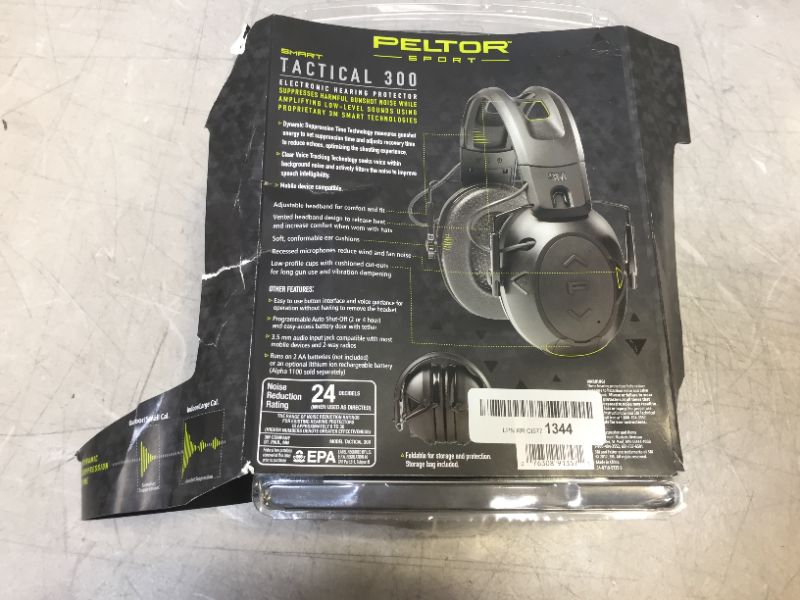 Photo 6 of Peltor Sport Tactical 300 Smart Electronic Hearing Protector, Ear Protection, NRR 24 dB, Ideal for the Range, Shooting and Hunting, TAC300-OTH
