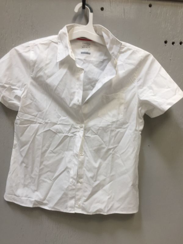 Photo 2 of French Toast Girls' Short Sleeve Pocket Shirt  size 161/2