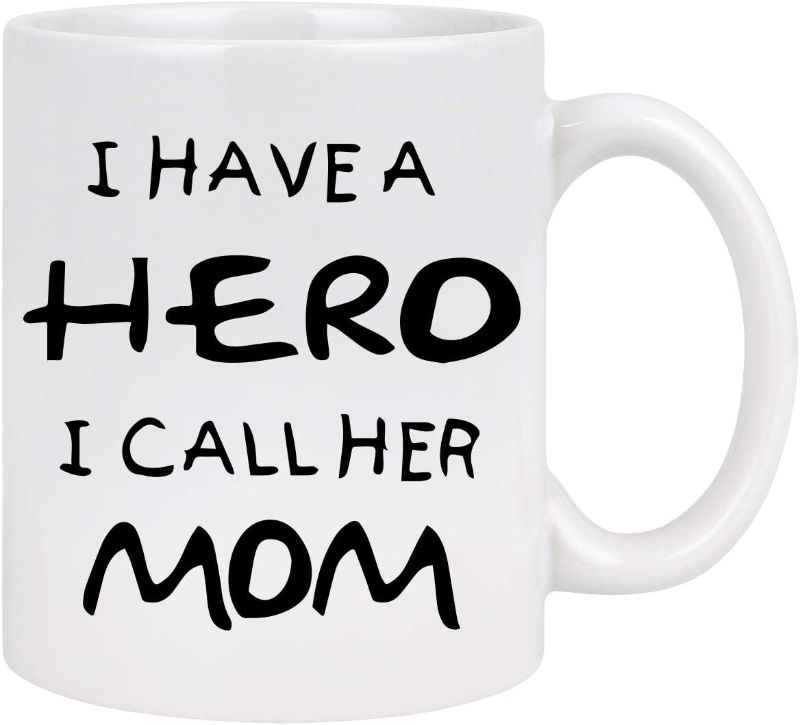 Photo 1 of Best Mom Coffee Mug I Have a Hero I Call Her Mom Mug Coffee Mugs for Mom Mothers Day Gifts from Daughter Son Mom Gifts Mother's Day Birthday Gifts 11 Oz