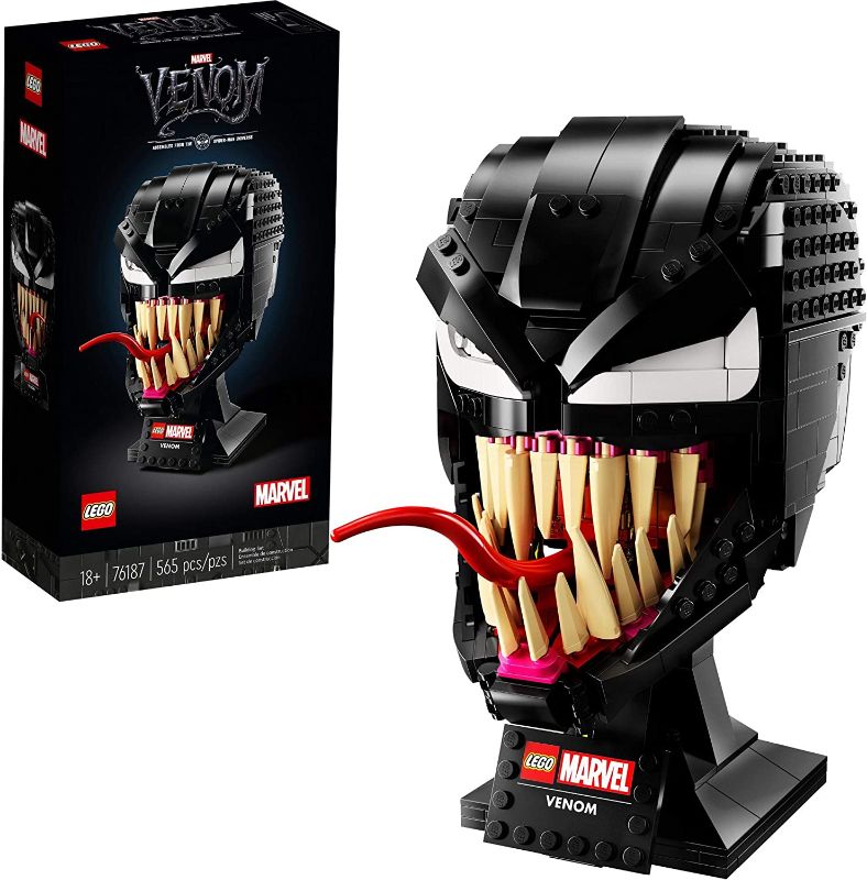 Photo 1 of LEGO Marvel Spider-Man Venom 76187 Collectible Building Kit for-Adults Venom-Mask, Great for Spider-Man Fans, Marvel Movie Watchers and Model-Building Enthusiasts, New 2021 (565 Pieces)

