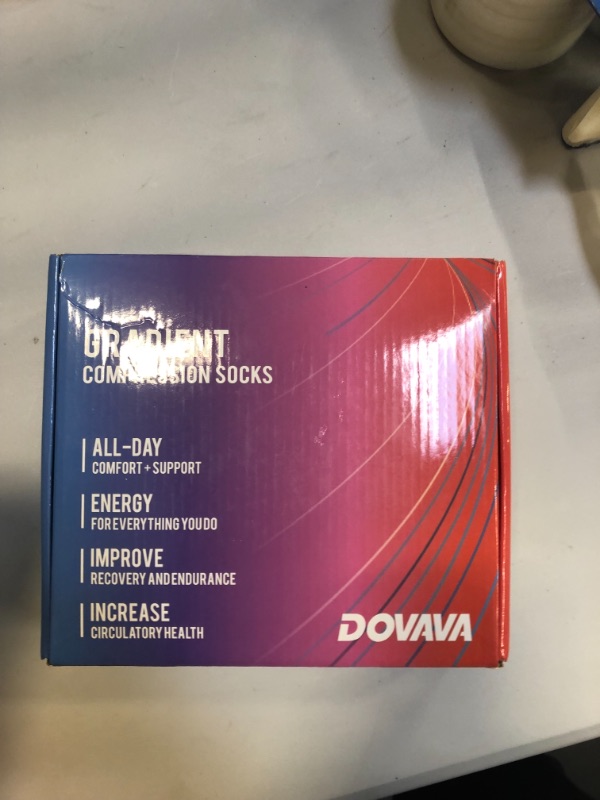 Photo 3 of DOVAVA Compression Socks for Women & Men (15-25mmHg), Stylish Graduated Stocking for Circulation L/XL
