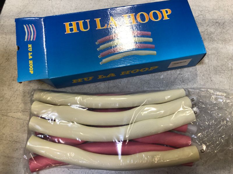 Photo 1 of connecting hula hoop color pink and beige 