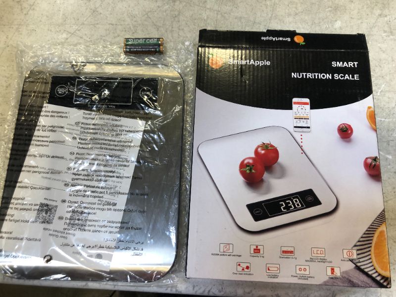 Photo 2 of Ataller Smart Food Nutrition Scale, Bluetooth Digital Kitchen Scales for Baking, Cooking, Keto, Meal Prep, Large, Stainless Steel, Smartphone App
