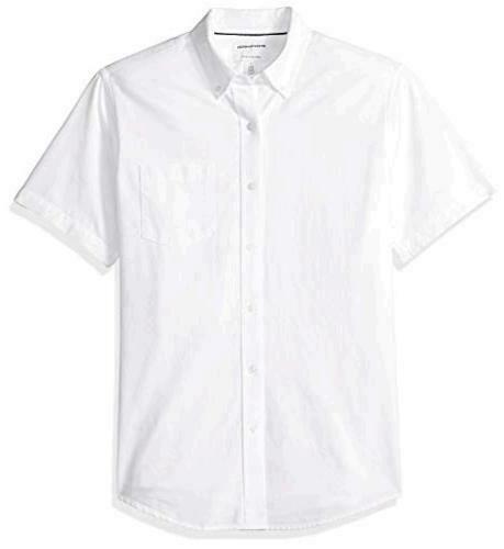 Photo 1 of Men's Regular-Fit Short-Sleeve Pocket, White, Size X-Large
