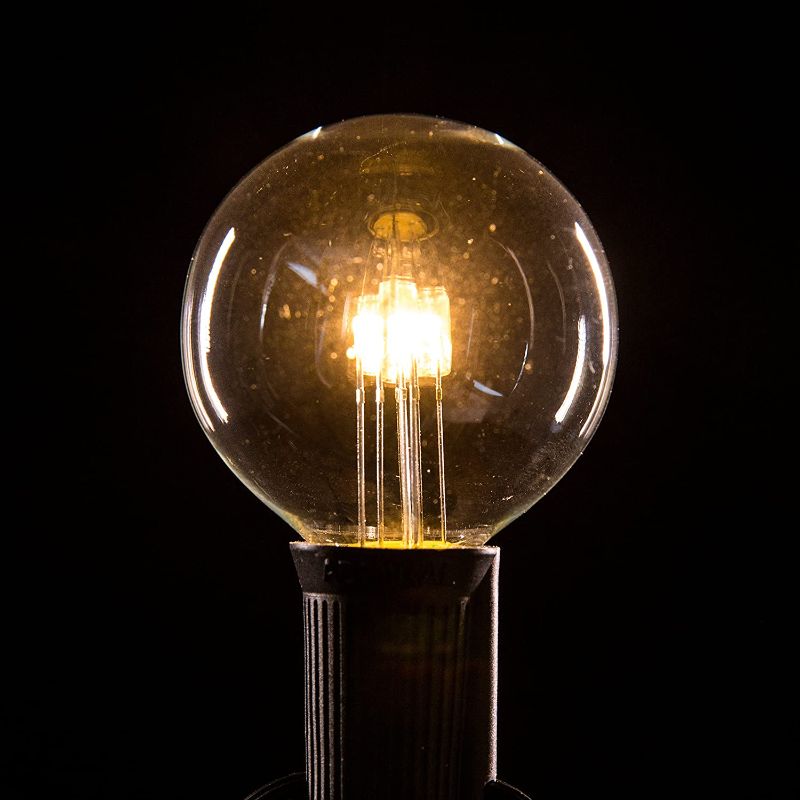Photo 1 of (Box of 25) G50 LED Diode .6 Watt C9 E17 5/8" Intermediate Base - 2 Inch Clear Replacement Light Bulbs
