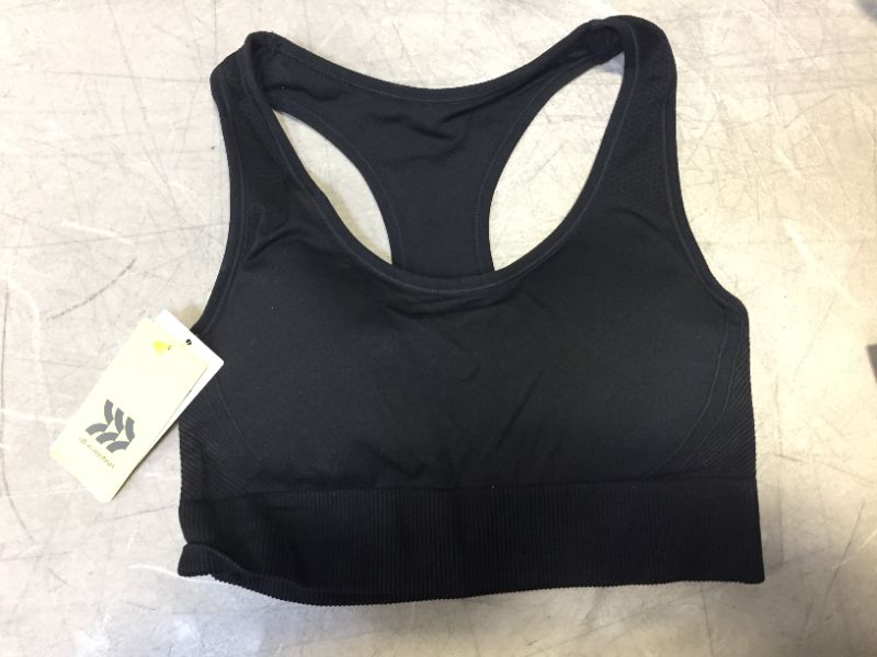 Photo 1 of BLACK SPORTS BRA SIZE LARGE 