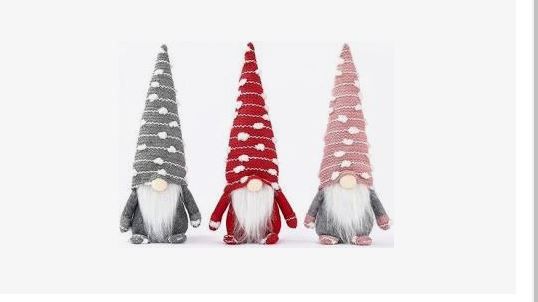 Photo 1 of 3pcs Christmas Decorations Gnomes Plush Set