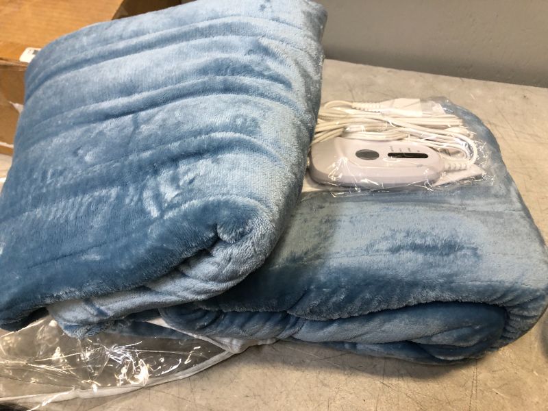 Photo 3 of 62" x 84" Twin Size Thermal Blanket, Electric Heated Blanket with 4 Fast Heat Levels and Machine Washable, Full Body Warming