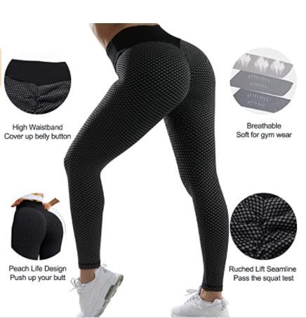 Photo 1 of OMKAGI Sexy Butt Lifting Workout Leggings High Waist Yoga Pant Size L