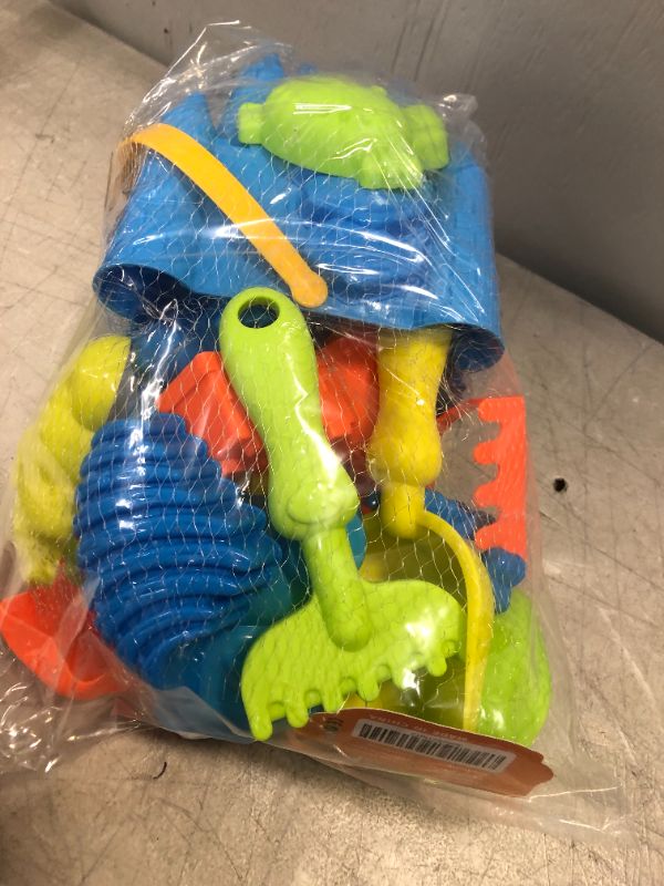 Photo 3 of Nifhoo Beach Toy Set, Quality Sand Toy Set, Kids Sand Toy Set, Castle Bucket, Dinosaurs, Shovels and Rakes, Animal Molds, for 3 4 5 Year Old Boys Play Gift indoor outdoor.