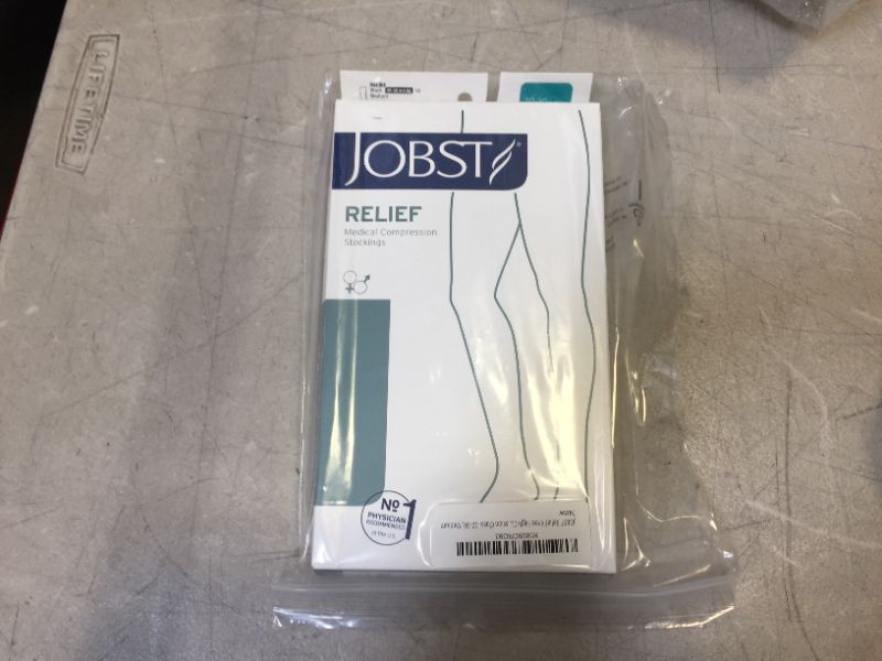 Photo 2 of JOBST Relief Knee High Closed Toe Compression Stockings, High Quality, Unisex, Extra Firm Legware for Tired and Heavy Legs, Compression Class- 20-30, Medium
