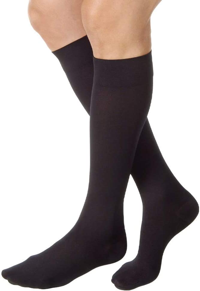 Photo 1 of JOBST Relief Knee High Closed Toe Compression Stockings, High Quality, Unisex, Extra Firm Legware for Tired and Heavy Legs, Compression Class- 20-30, Medium
